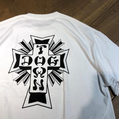 【DOGTOWN/ドッグタウン】Cross Logo S/S TEE　WHITE