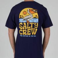 【SALTY CREW】Seaside Black S/S Standard Tee - NAVY