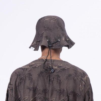 【UNFRM】COTTON RAYON 2WAY TULIP HAT-BROWN